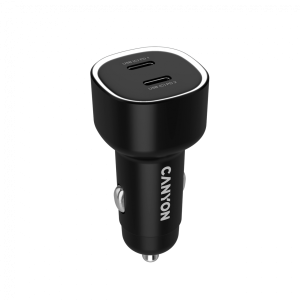 Зарядно за кола Canyon OnDrive 60W 2xUSB-C PD QC3.0 (CNE-CCABR3CC)
