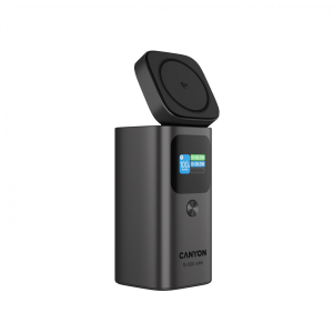 CANYON Qi2 magnetic power bank OnPower 150 15000mAh Aluminium Dark grey