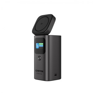 CANYON Qi2 magnetic power bank OnPower 150 15000mAh Aluminium Dark grey