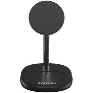 Безжично зарядно Canyon 15W Qi2 2-в-1 (CNS-WCS205B)