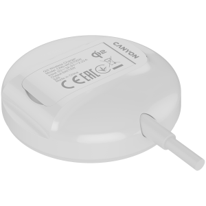 Безжично зарядно Canyon OnCharge 15W Qi2 Бял (CNS-WCS105W)