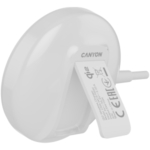 Безжично зарядно Canyon OnCharge 15W Qi2 Бял (CNS-WCS105W)