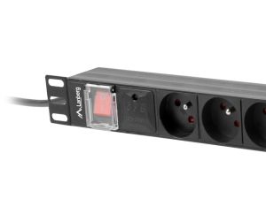 Разклонител Lanberg power distribution unit (pdu) 19" 1U 16a 2m 8x french outlets black
