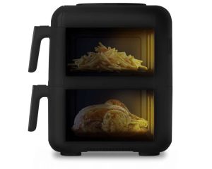 Уред за здравословно готвене Tefal EY7568E0 Crispy Stack Af Genius+Acc Blk