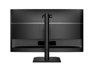 Монитор AOC Q27E4U, 27" IPS WLED, 2560x1440@120Hz, 4ms GtG, 350cd m/2, 1500:1, 20M:1 DCR, Adaptive Sync, FlickerFree, Anti Blue Light, 2Wx2, Tilt, Height Adjust, Pivot, Swivel, HDMI, DP, USB Hub