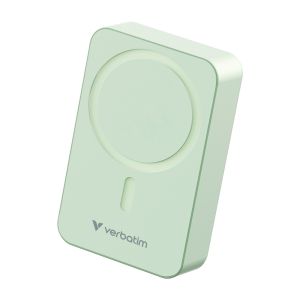 Външна батерия Verbatim Charge 'n' Go Essentials Power Bank Magnetic Wireless 20000mAh Green
