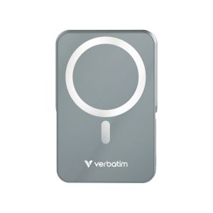 Външна батерия Verbatim Charge 'n' Go Power Bank with Stand Magnetic Wireless 10000mAh Grey