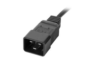 Разклонител Lanberg power distribution unit (pdu) 19" 1U 16a 2m 2x c19 8x iec c13 sockets black c20