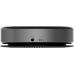 Prestigio Solutions Video Conferencing Speakerphone Alpha: 5W, 6 mic, 5m (Radius), Wireless charging, Connection via USB Type-C, AUX or BT4.2+EDR