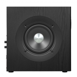 Edifier T5s Powered Subwoofer, 8-inch long-throw front-firing woofer, 70 W RMS, frequency response down to 35 Hz, RCA Signal-In , Signal-Out pass-through, low-pass filter & phase control, auto-standby feature, Black