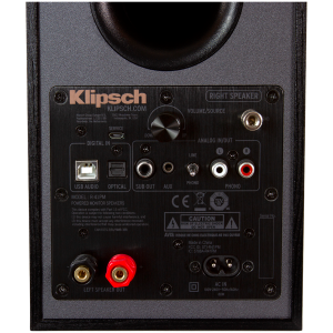 Klipsch Reference R-41PM Powered Bookshelf Speakers, Black, Pair