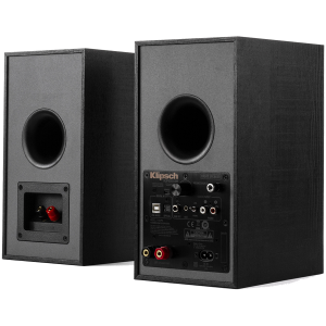 Klipsch Reference R-41PM Powered Bookshelf Speakers, Black, Pair