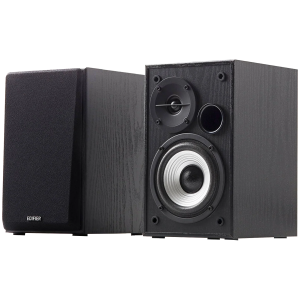 Edifier R980T 2.0 Bookshelf Speakers, Dual RCA and 3.5mm headphone output, 0.5-inch Tweeters, 4-inch Bass Drivers, 24W (RMS), Black