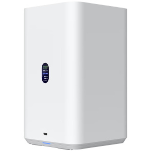 Ubiquiti UniFi  UNAS-2-W-EU Network Attached Storage with (2) 3.5inch HDD bays, 2.5 GbE networking, USB-C connectivity, and an included PoE++ adapter, all in a compact footprint