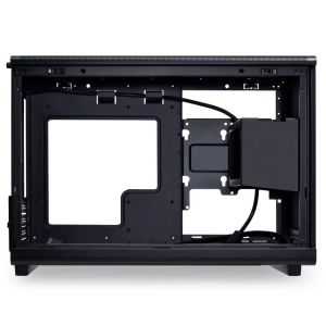 Кутия Lian Li DAN A3-mATX Wood Edition Black, Tempered Glass, Micro Tower
