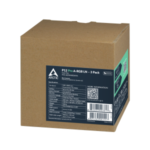 Комплект вентилатори ARCTIC P12 Pro A-RGB LN 120mm PWM 3-Pack