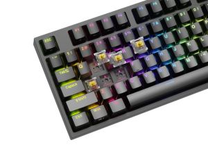 Механична гейминг клавиатура Genesis Thor 404 TKL Gateron Yellow Pro TKL Hot-Swap RGB (NKG-2069)