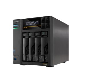 NAS ASUS Lockerstor 4 Gen3 4 гнезда AMD Ryzen V3C14 16GB 2x10GbE (AS6804T)