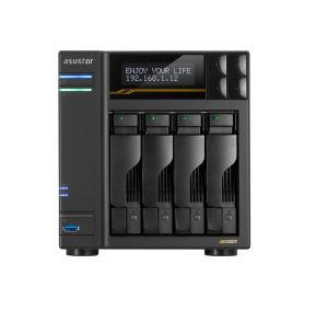 NAS ASUS Lockerstor 4 Gen3 4 гнезда AMD Ryzen V3C14 16GB 2x10GbE (AS6804T)