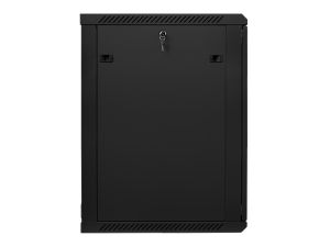 Комуникационен шкаф Lanberg rack cabinet 19" wall-mount 18U / 600x600 for self-assembly (flat pack), black