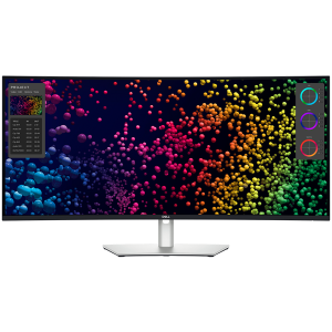 Monitor DELL UltraSharp U4025QW 40" Curved, 5120x2160, WUHD, 120Hz, IPS AG, 21:9, 1000:1, 450 cd/m2, 8ms/5ms, 178/178, DP, HDMI, 2xThunderbolt4 (90W), 3xUSB-C, 5xUSB-A, RJ-45, Audio line out, 2x9W Speakers, Tilt, Swivel, Height Adjust (15cm), 3Y