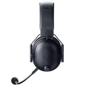 BlackShark V2 Pro (2023) - Black, Wireless Gaming Headset, Razer TriForce Titanium Driver 50 mm, Oval Ear Cushions, Detachable Super Wideband microphone, THX Spatial Audio, Type A Wireless (2.4 GHz), Bluetooth 5.2