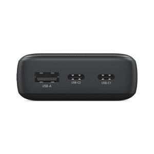 HAMA Външна батерия "PD10-W20", 10000 mAh, 3 изхода: 2 x USB-C, USB-A, Бързо зареждане