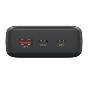 HAMA Външна батерия "PD20-W20", 20000 mAh, 3 изхода: 2 x USB-C, USB-A, Бързо зареждане
