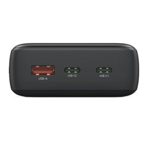 HAMA Външна батерия "PD20-W20", 20000 mAh, 3 изхода: 2 x USB-C, USB-A, Бързо зареждане