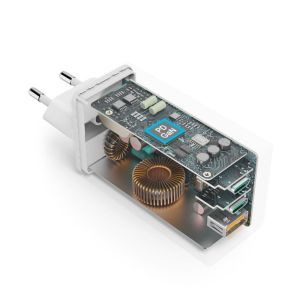 HAMA Комплект Бързо зарядно и кабел за зареждане, 100 W GaN, 2x USB-C PD, 1x USB-A QC