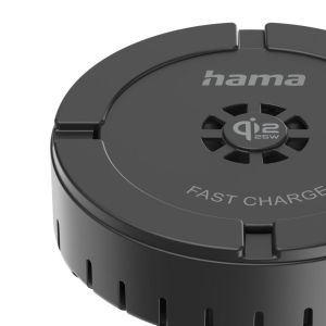 HAMA Безжично зарядно устройство Qi2 25W, бързо зареждане, черно
