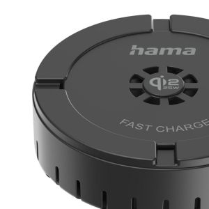 HAMA Безжично зарядно устройство Qi2 25W, бързо зареждане, черно
