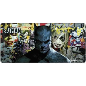 Геймърски пад DC Batman: Torn Collage - Batman and Villains, XL