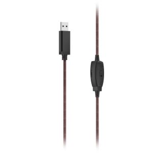 HAMA Слушалки с микрофон HS-USB400 V2, черно