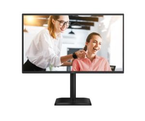 Монитор AOC Q27E4CV, 27" IPS WLED, 2560x1440@120Hz, 4ms GtG, 1ms MPRT, 350cd m/2, 1500:1, 50M:1 DCR, Adaptive Sync, FlickerFree, Anti-Blue light, 2Wx2, Tilt, Height Adjust, Pivot, Swivel, HDMI, DP, USB hub, RJ45