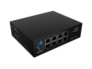 Комутатор Lanberg Switch ILGE-8P-2S-120 POE 4 x BT 4 x AT 2 x SFP DIN Unmanagment Gigabit Ethernet