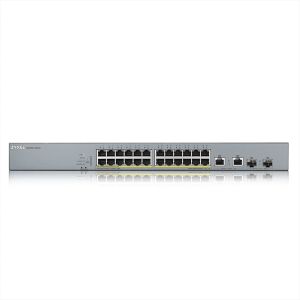 Комутатор ZyXEL GS1350-26HP, 26 Port managed CCTV PoE switch, long range, 375W