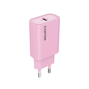 Захранващ адаптер Canyon OnCharge 30W USB-C PD Розов (CNE-CHA30CLPK)