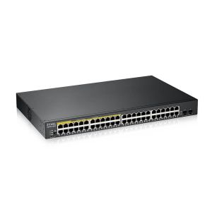 Комутатор ZyXEL GS1900-48HP v2, 48-port GbE L2 Smart Switch, 170 Watt, rackmount