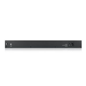 Комутатор ZyXEL GS1900-48HP v2, 48-port GbE L2 Smart Switch, 170 Watt, rackmount