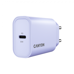 Зарядно устройство Canyon OnCharge 30W USB-C Power Delivery (CNE-CHA30CLPU)