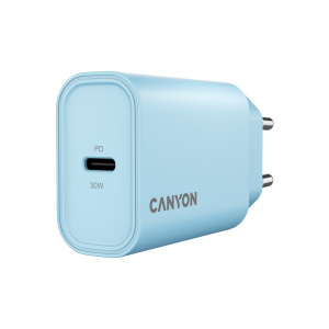 Зарядно устройство Canyon OnCharge 30W USB-C Power Delivery (CNE-CHA30CLLBL)