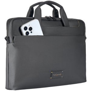 TUCANO WORK OUT 5 SLIM BAGS FOR MacBook Pro 14/ MacBook Air/Pro 13/ Laptop 13, Black