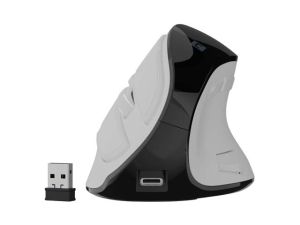 Мишка Natec Euphonie Vertical Mouse PRO Wireless  BT 5.0, 4000DPI Silent, Programmable, White