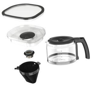 Кафемашина Krups KM832810 Grind & Brew, metalic grinder, 3 grinding settings, digital display, timer, 1.25L