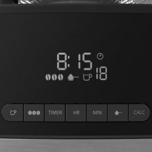 Кафемашина Krups KM832810 Grind & Brew, metalic grinder, 3 grinding settings, digital display, timer, 1.25L