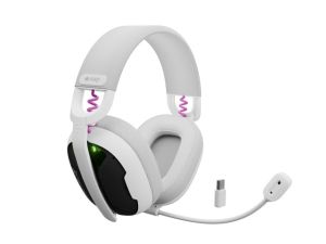Слушалки Fury Gaming Headset, Fukiya F6, Wireless With Microphone, White