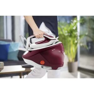 Парогенератор Tefal GV9220E0, ProExpress Protect, red, 2600W, electronic temp settings, 7,5bars, 135g/min, steam boost 540g/min, Durilium Airglide Autoclean Ultra Thin soleplate, AD, AO, removable water tank 1,6L, calc collector, lock system, fast heat up