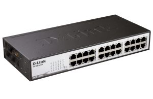 Мрежов суич D-Link 24x 100Mbps неуправляем (DES-1024D)