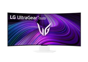 Монитор LG 39GX90SA-W, 39", OLED UltraGear 21:9 Curved Smart, IPS 0.03 ms, WQHD (3440x1440), 240Hz, HDR 10, 1500000:1, 250 cd/m2, DCI-P3 98.5%, USB 3.0, VRR, Free-sync, G-Sync, USB-C, PD 65W, HDMI, DP, PBP, Speakers, LG Switch, Height, Swivel, Tilt, White
